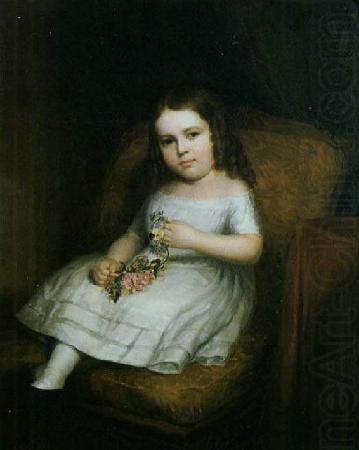 Albert Gallatin Hoit Amanda Fiske, aged five china oil painting image